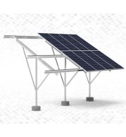 Galvanized Solar Panel Mounting Structure Ground/Roof Fixed Tilt 10-35° | C/Z Purlin Pre-Galvanized Steel 80micron | Wind Load 150kmph Snow 1.4kN/m2 | ASCE-07 Certified UAE Solar Installations